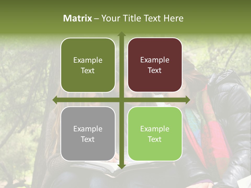 Interesting Book Girls PowerPoint Template