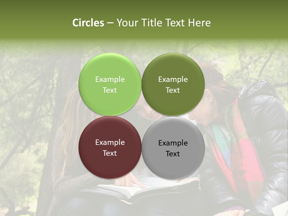 Interesting Book Girls PowerPoint Template