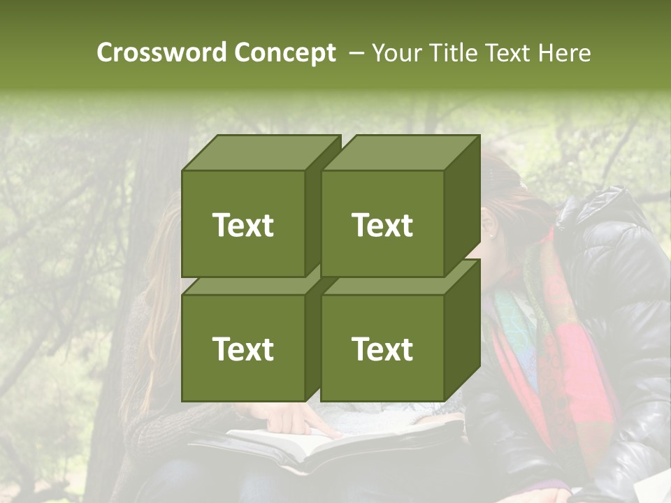 Interesting Book Girls PowerPoint Template