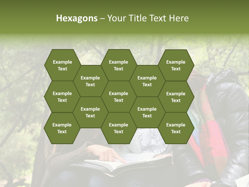 Interesting Book Girls PowerPoint Template