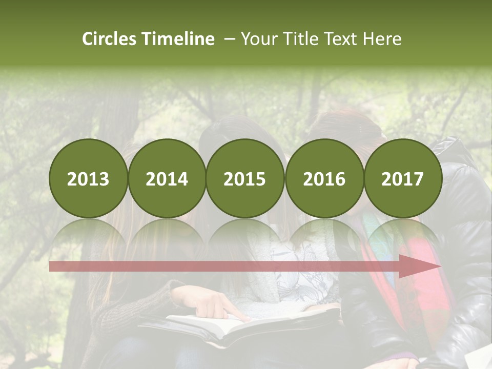 Interesting Book Girls PowerPoint Template