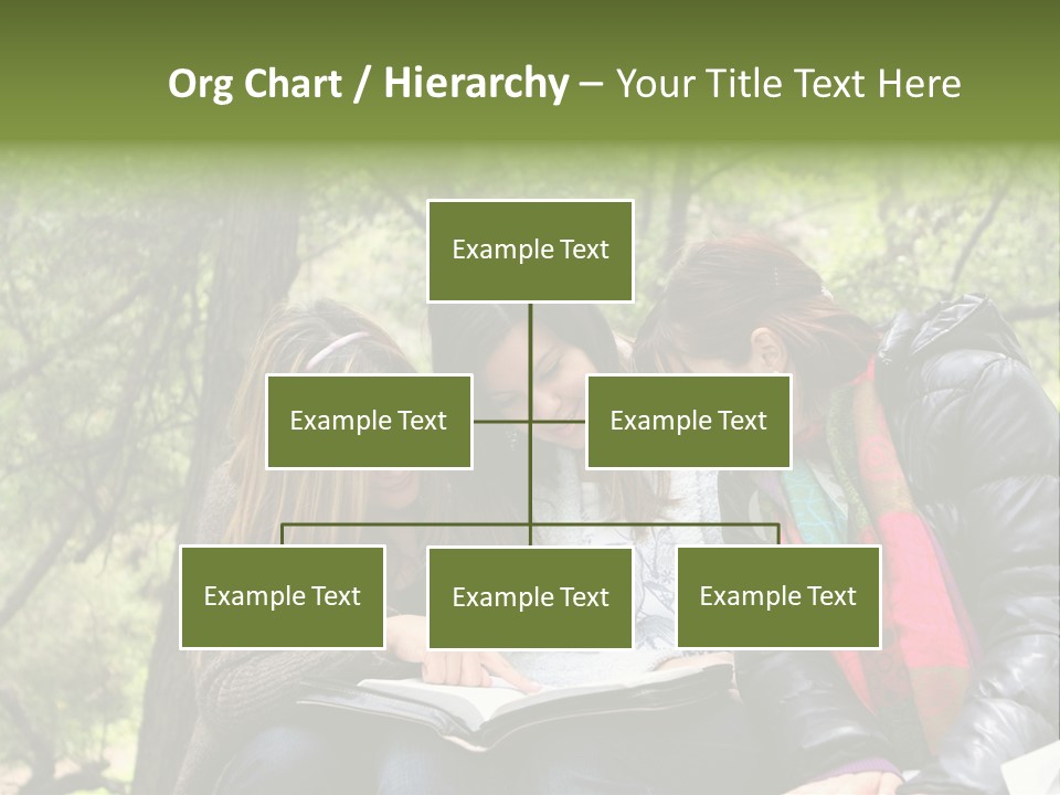 Interesting Book Girls PowerPoint Template