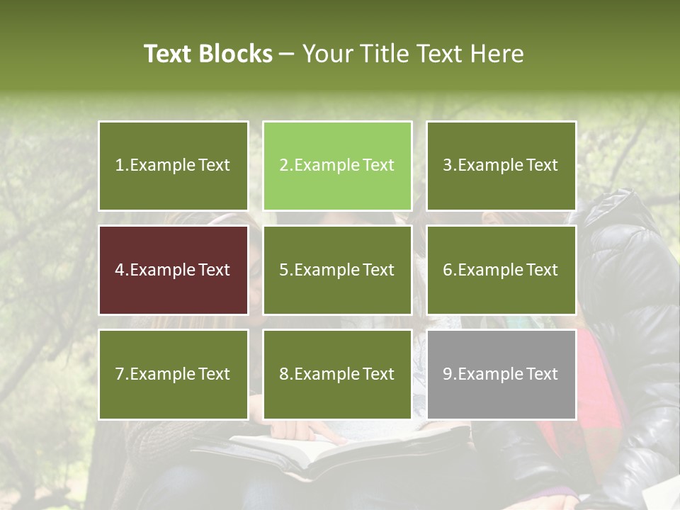 Interesting Book Girls PowerPoint Template