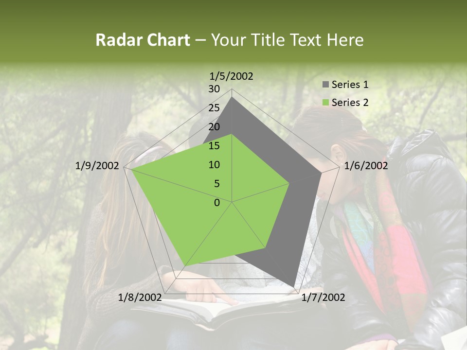 Interesting Book Girls PowerPoint Template