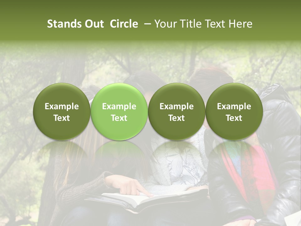 Interesting Book Girls PowerPoint Template