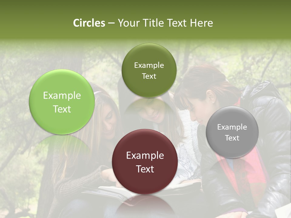 Interesting Book Girls PowerPoint Template