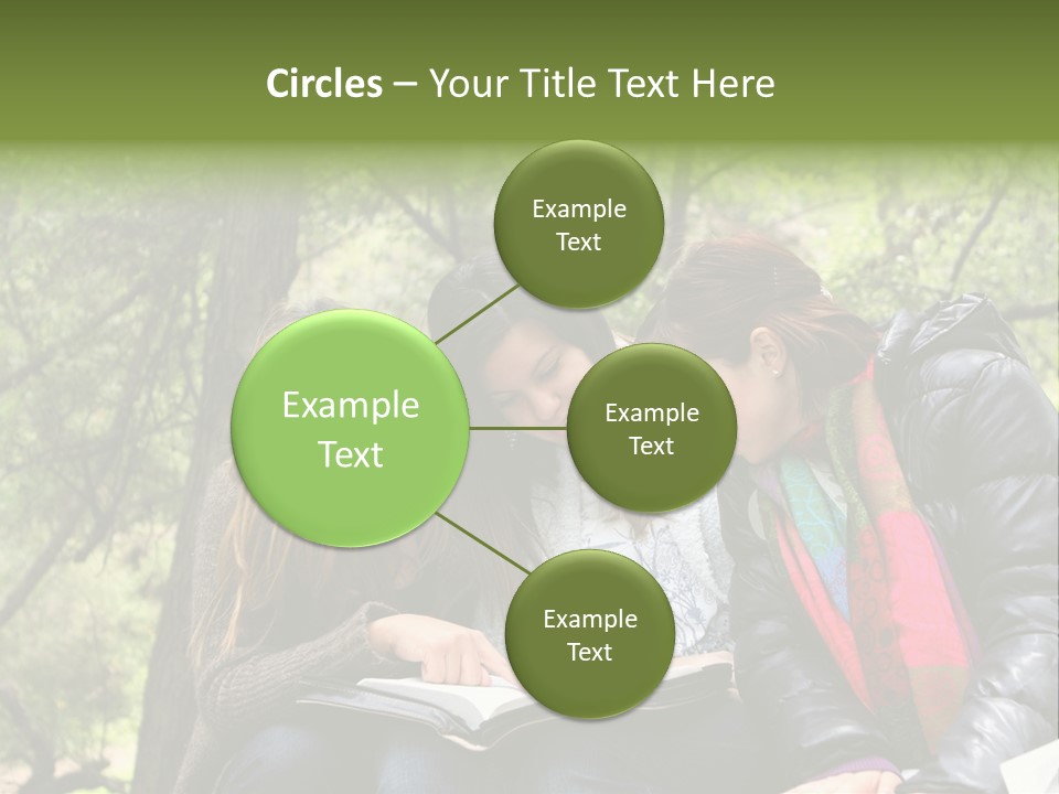 Interesting Book Girls PowerPoint Template