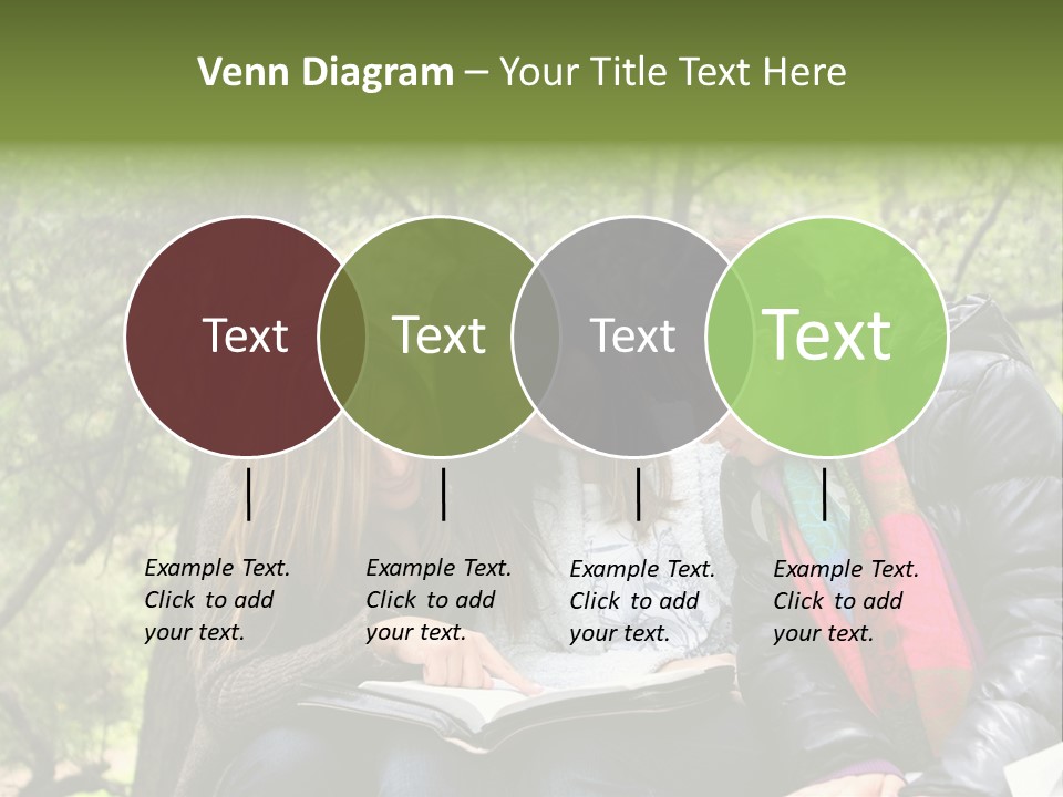 Interesting Book Girls PowerPoint Template