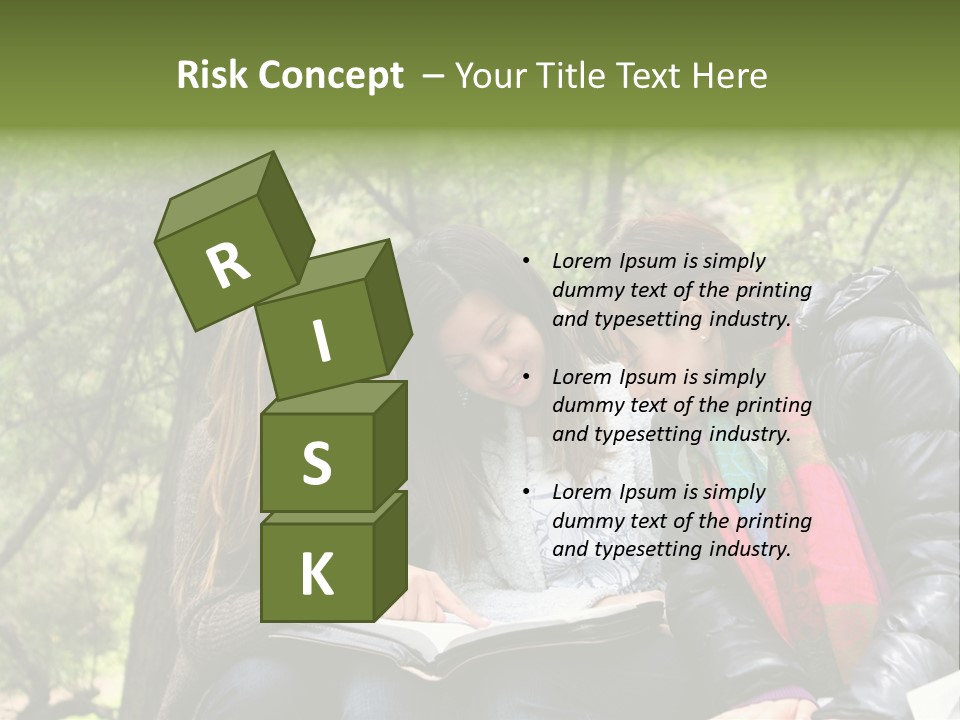 Interesting Book Girls PowerPoint Template