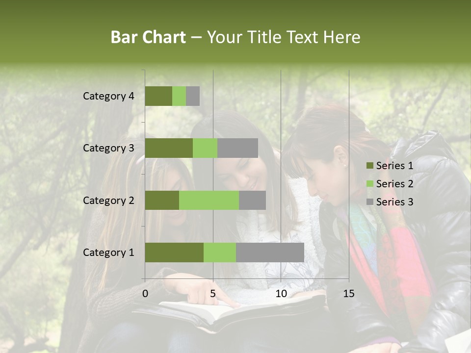 Interesting Book Girls PowerPoint Template