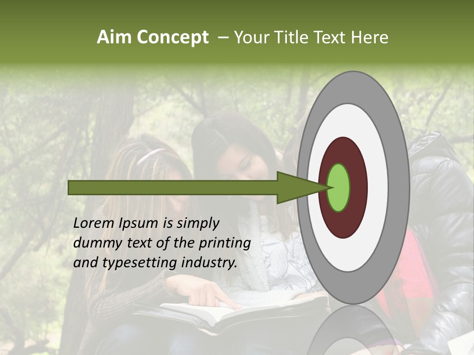 Interesting Book Girls PowerPoint Template