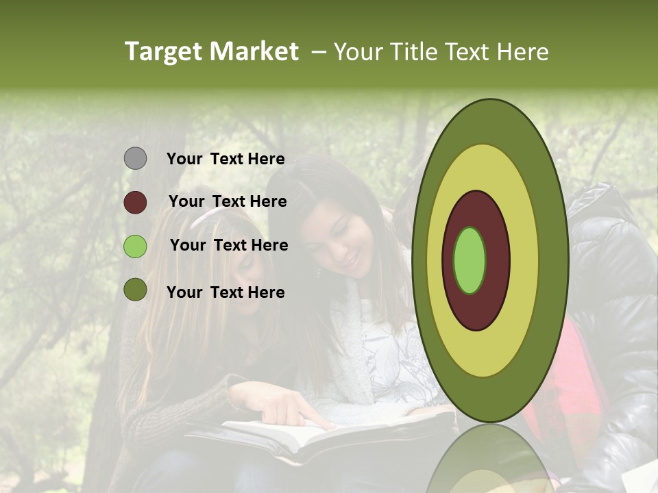 Interesting Book Girls PowerPoint Template