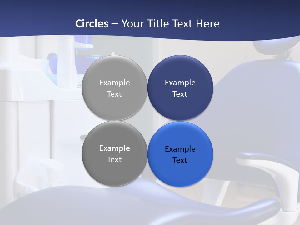 A Blue Chair In A Dentist's Office PowerPoint Template