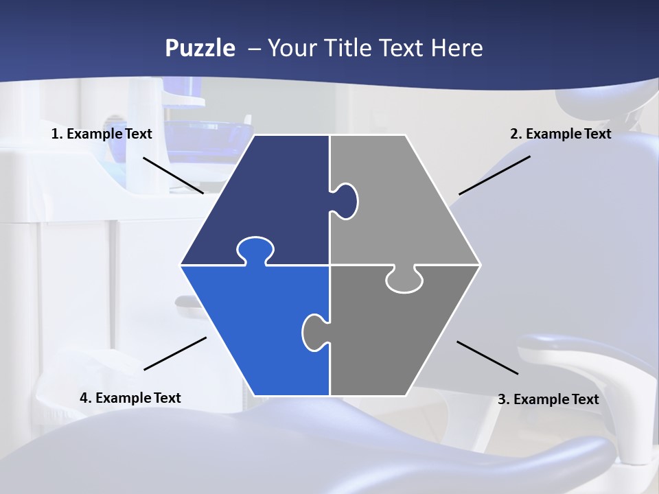 A Blue Chair In A Dentist's Office PowerPoint Template
