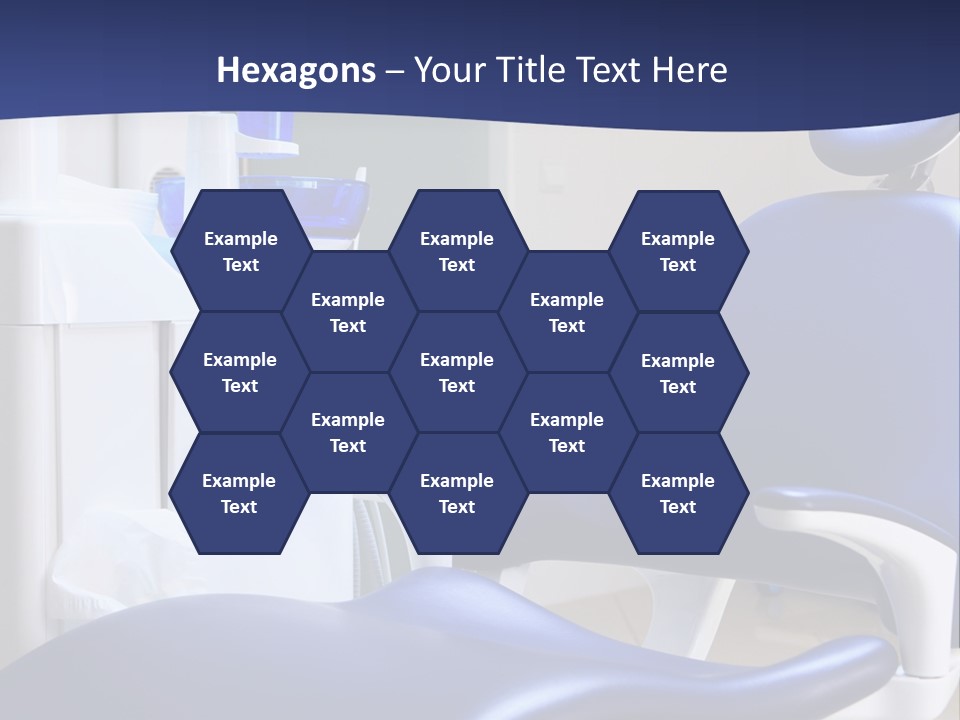 A Blue Chair In A Dentist's Office PowerPoint Template