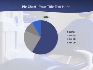 A Blue Chair In A Dentist's Office PowerPoint Template