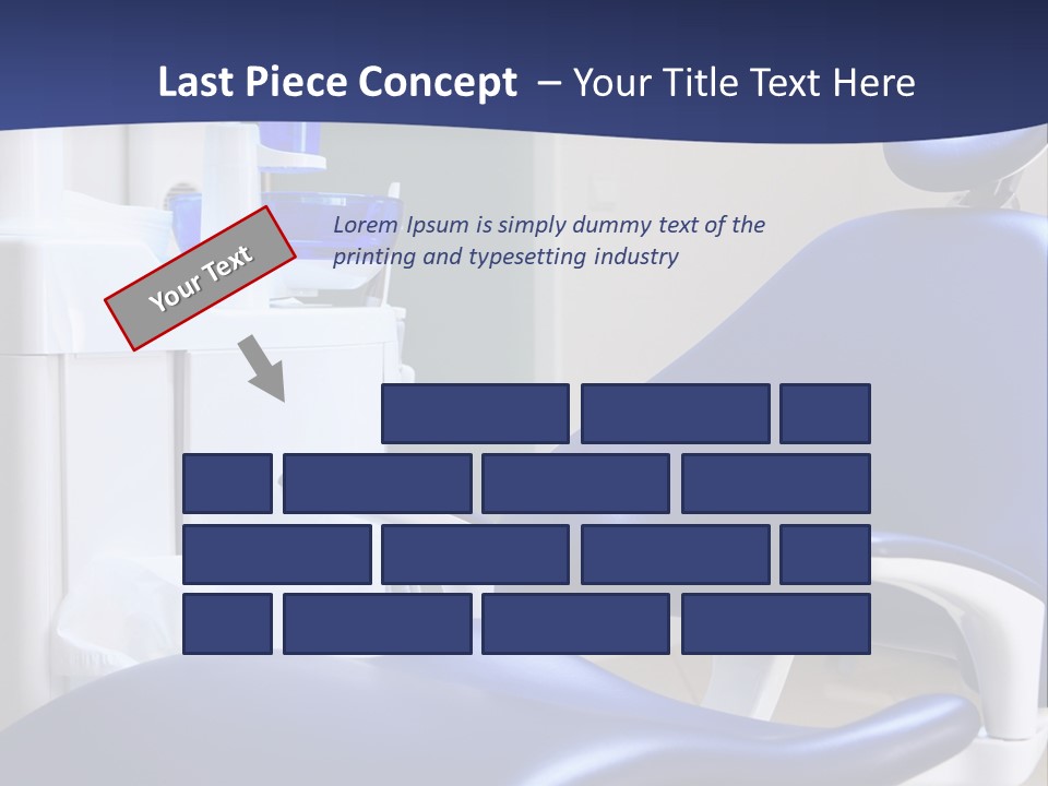 A Blue Chair In A Dentist's Office PowerPoint Template