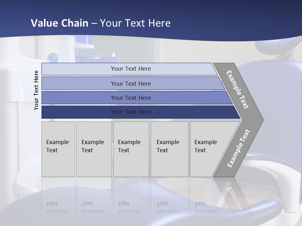 A Blue Chair In A Dentist's Office PowerPoint Template