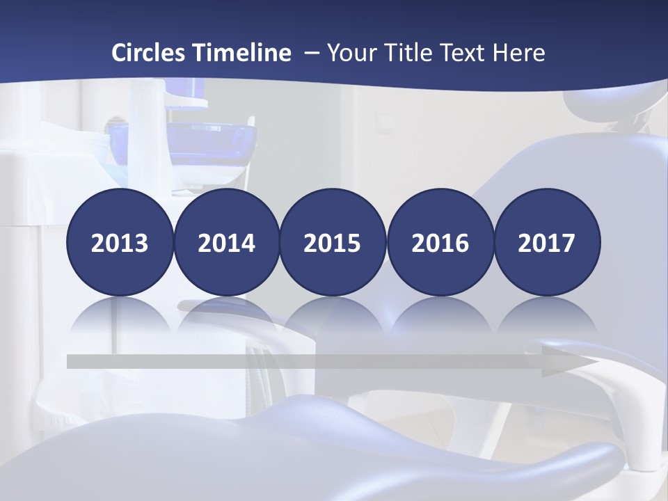 A Blue Chair In A Dentist's Office PowerPoint Template