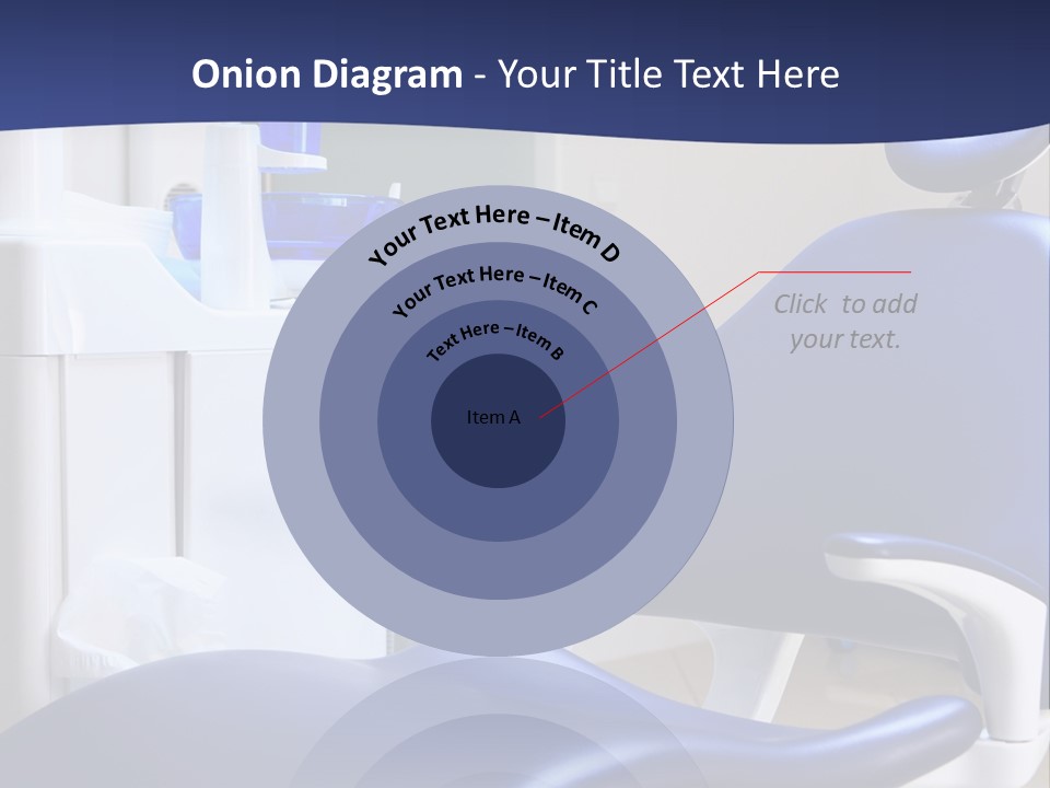A Blue Chair In A Dentist's Office PowerPoint Template