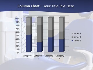 A Blue Chair In A Dentist's Office PowerPoint Template