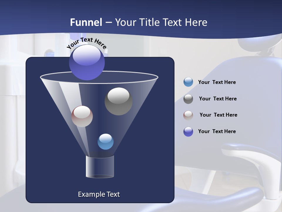 A Blue Chair In A Dentist's Office PowerPoint Template