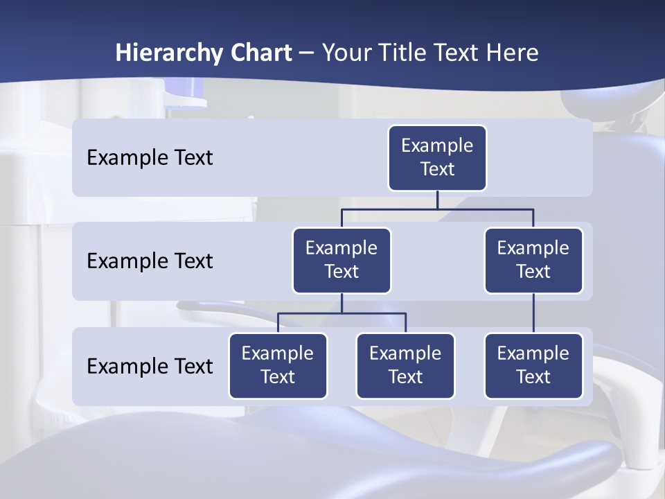 A Blue Chair In A Dentist's Office PowerPoint Template