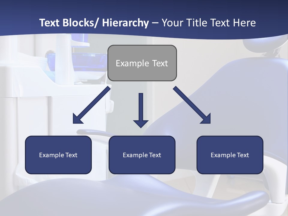 A Blue Chair In A Dentist's Office PowerPoint Template