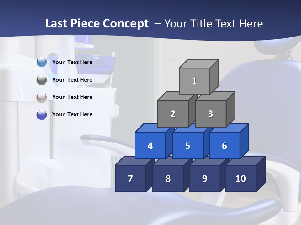 A Blue Chair In A Dentist's Office PowerPoint Template