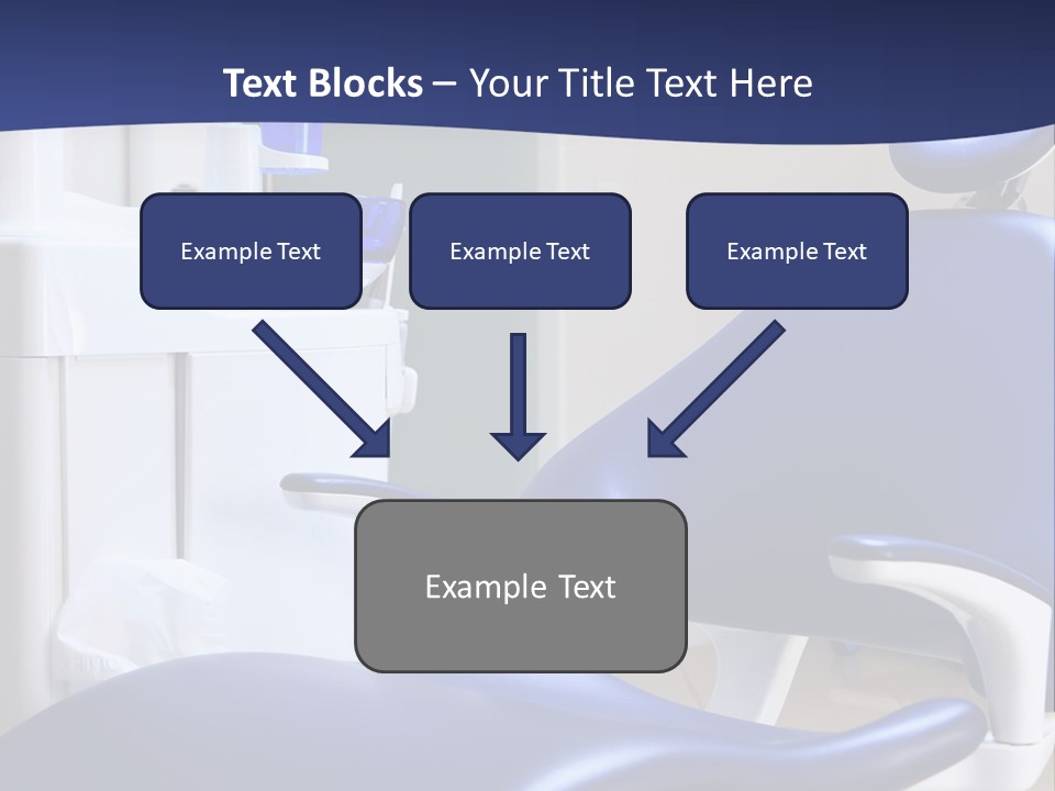 A Blue Chair In A Dentist's Office PowerPoint Template