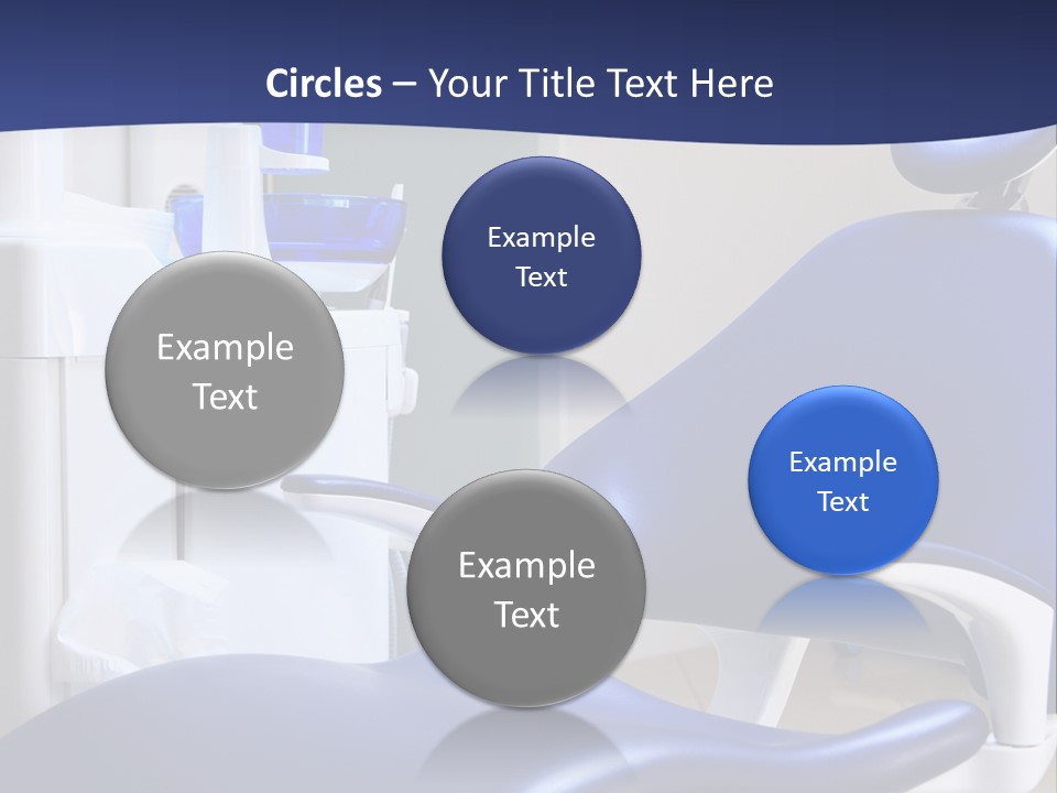 A Blue Chair In A Dentist's Office PowerPoint Template