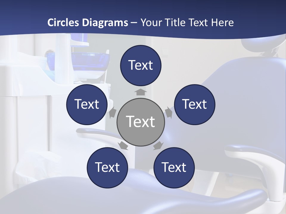 A Blue Chair In A Dentist's Office PowerPoint Template