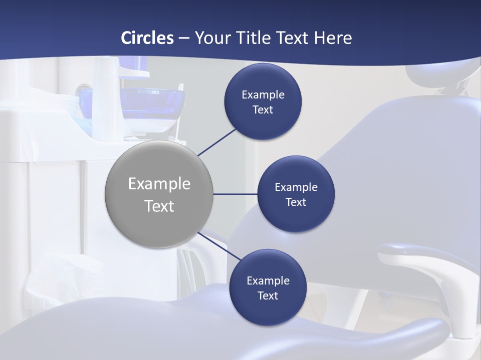 A Blue Chair In A Dentist's Office PowerPoint Template