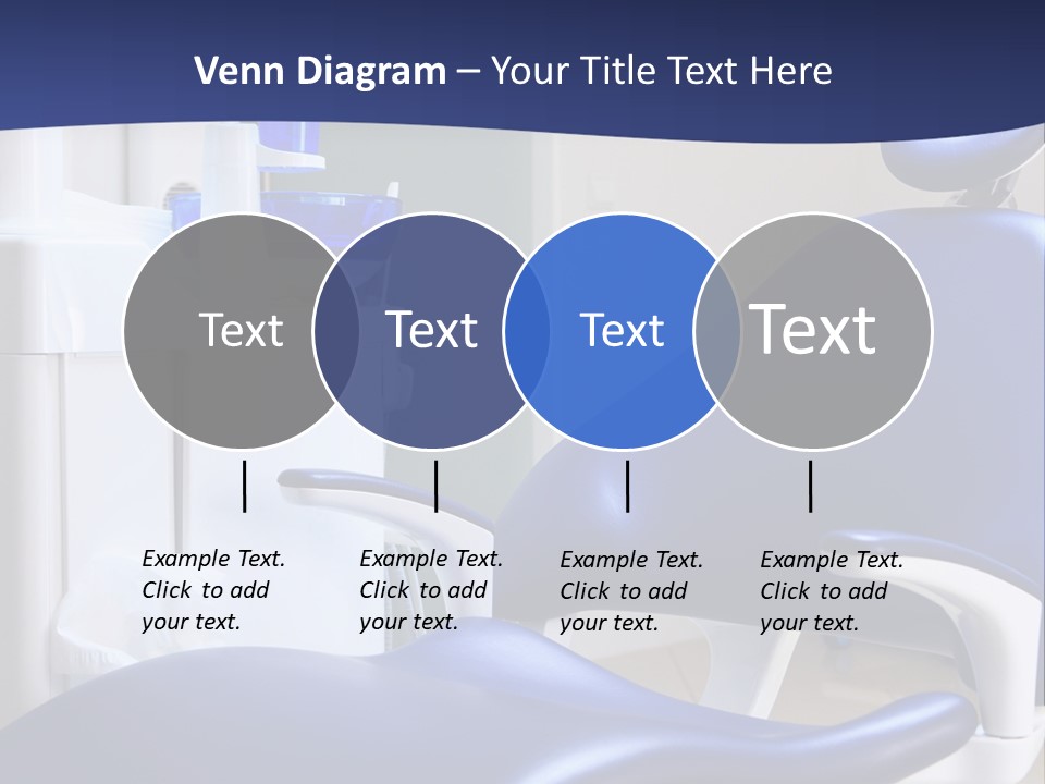 A Blue Chair In A Dentist's Office PowerPoint Template