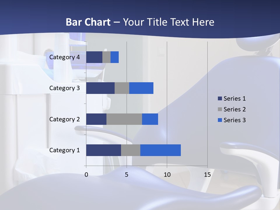 A Blue Chair In A Dentist's Office PowerPoint Template
