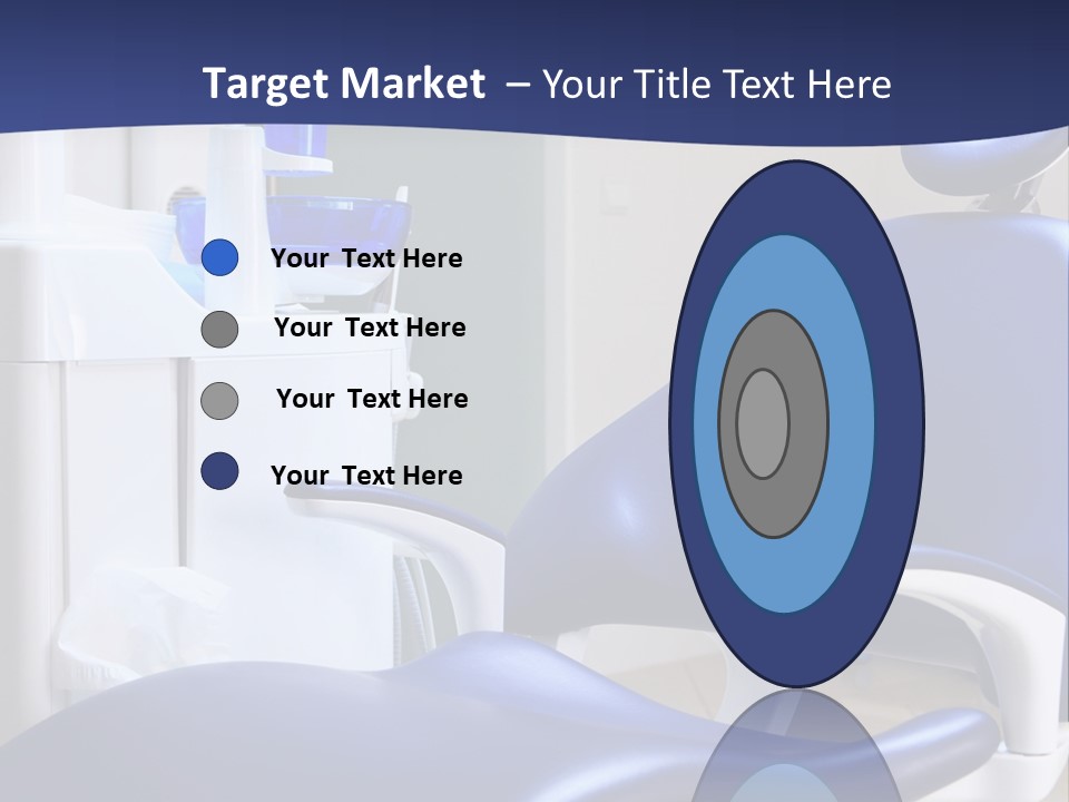 A Blue Chair In A Dentist's Office PowerPoint Template