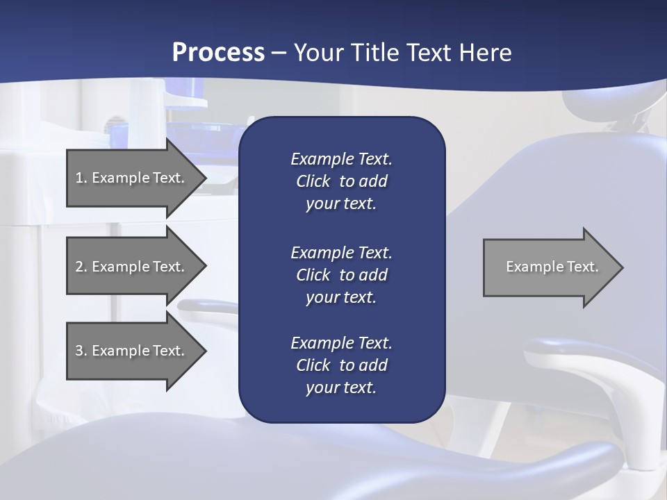 A Blue Chair In A Dentist's Office PowerPoint Template