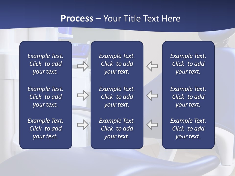 A Blue Chair In A Dentist's Office PowerPoint Template