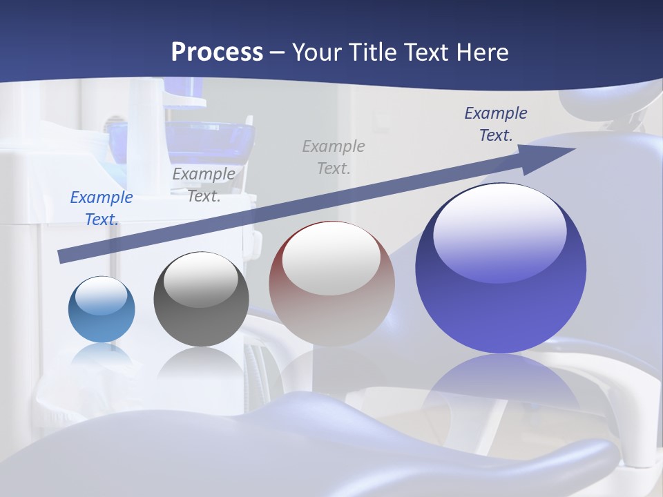 A Blue Chair In A Dentist's Office PowerPoint Template