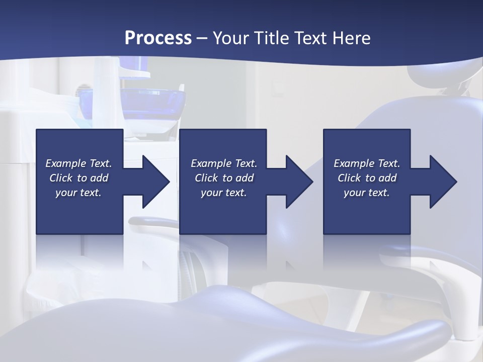 A Blue Chair In A Dentist's Office PowerPoint Template