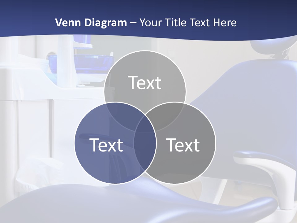 A Blue Chair In A Dentist's Office PowerPoint Template