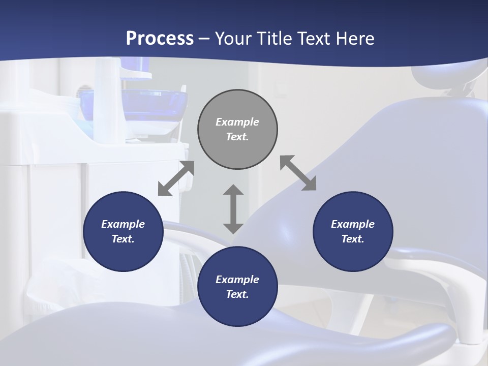 A Blue Chair In A Dentist's Office PowerPoint Template