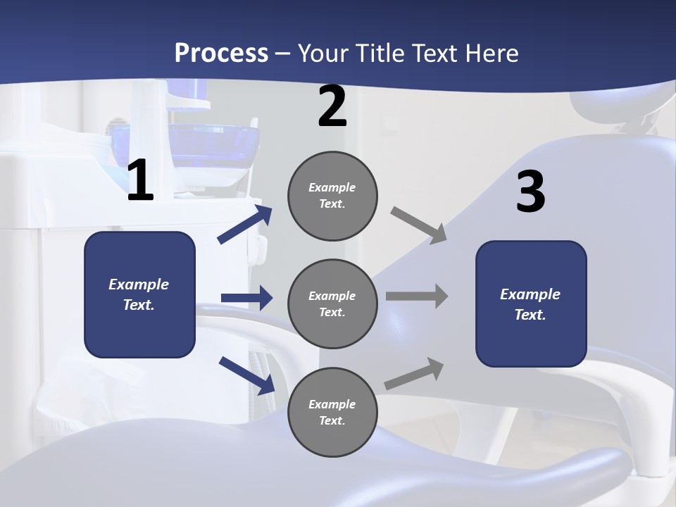 A Blue Chair In A Dentist's Office PowerPoint Template