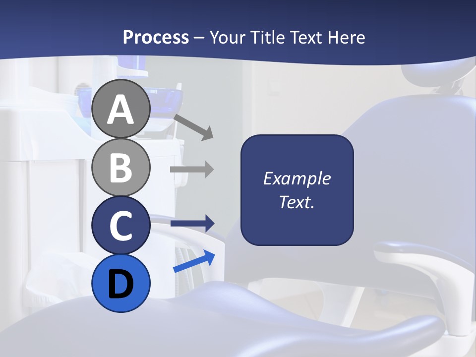 A Blue Chair In A Dentist's Office PowerPoint Template