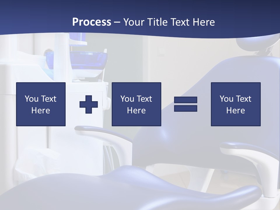 A Blue Chair In A Dentist's Office PowerPoint Template
