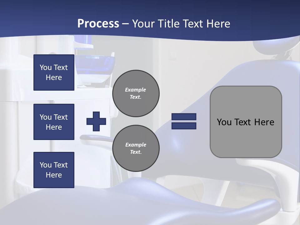 A Blue Chair In A Dentist's Office PowerPoint Template