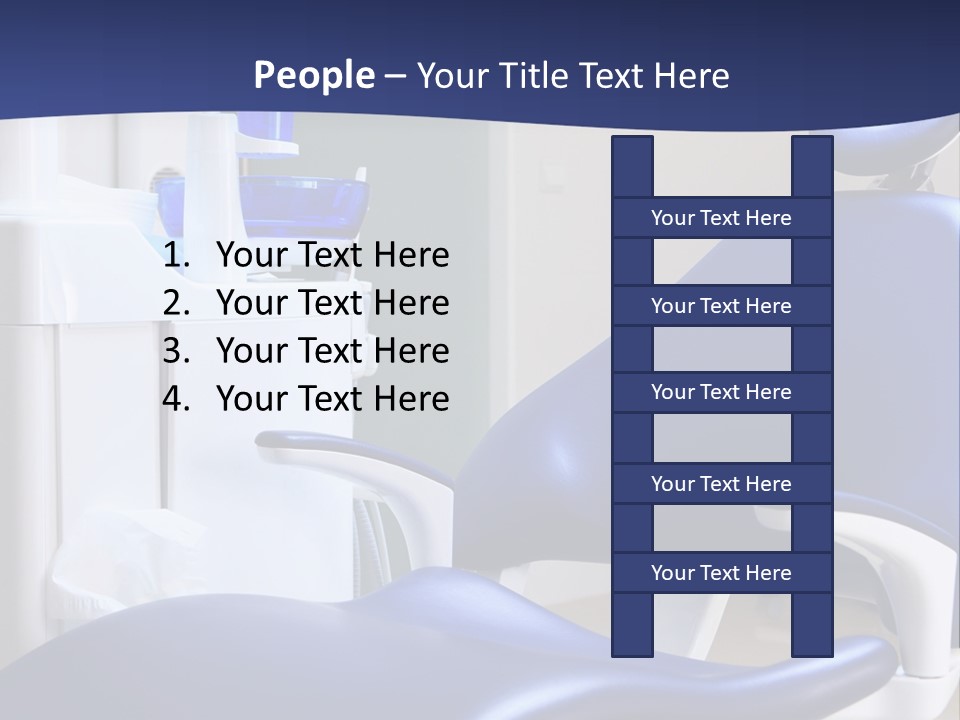 A Blue Chair In A Dentist's Office PowerPoint Template