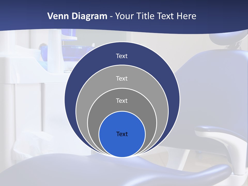 A Blue Chair In A Dentist's Office PowerPoint Template