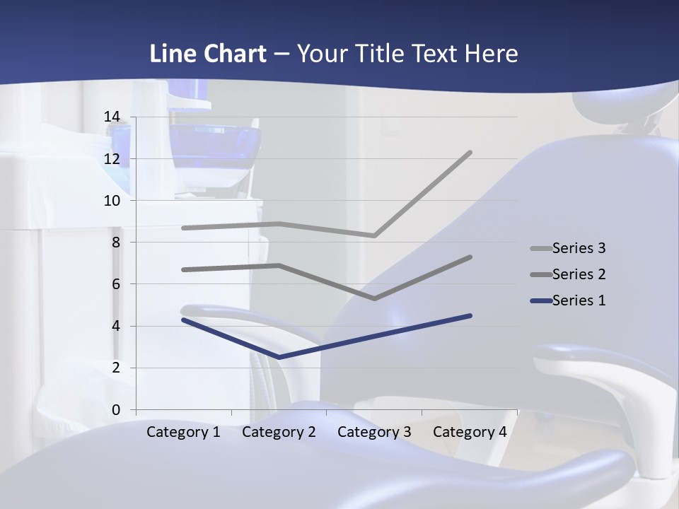 A Blue Chair In A Dentist's Office PowerPoint Template