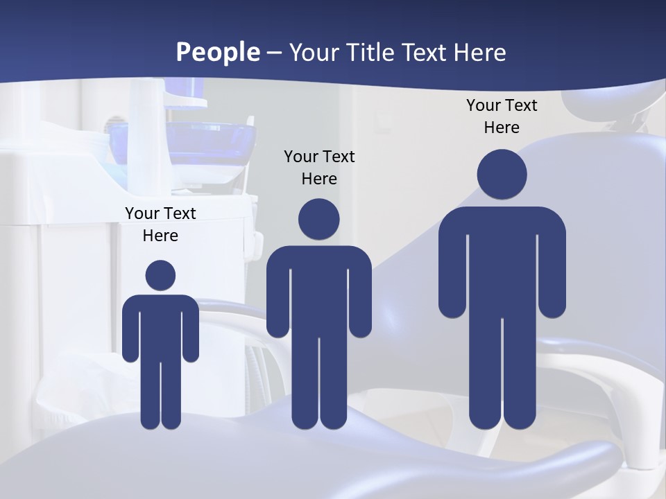 A Blue Chair In A Dentist's Office PowerPoint Template